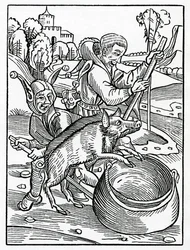 Of Evil Counsellors, Judges and Men of Law, Illustration from Alexander Barclay